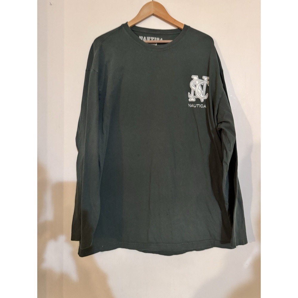Vintage 90s 2000s Y2K Style Nautical Tee Long Sleeved Tshirt Men's Xxl